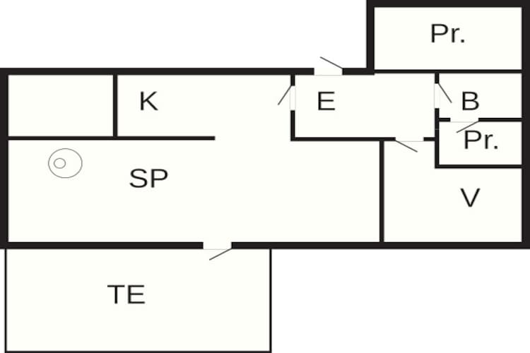 4 Personen Ferienhaus in Østervrå-By Traum-Grundriss