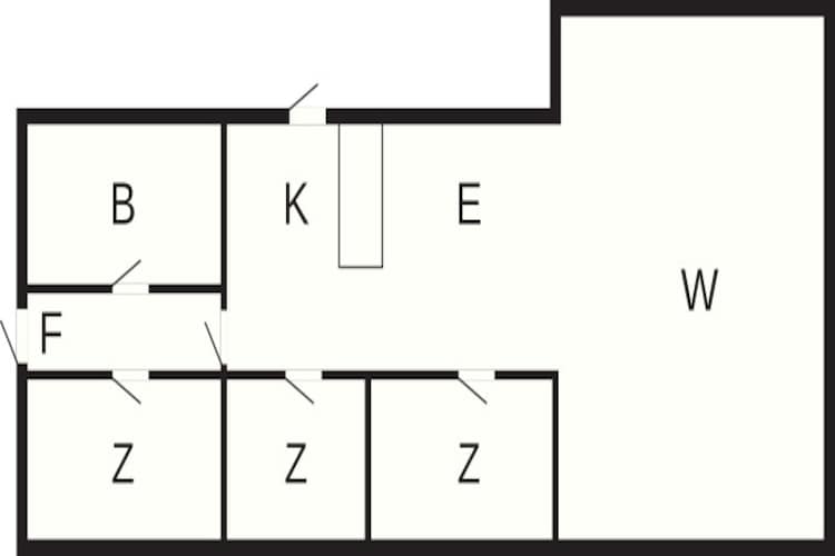Maison de vacances pour 6 a Strandby-By Traum-Plan