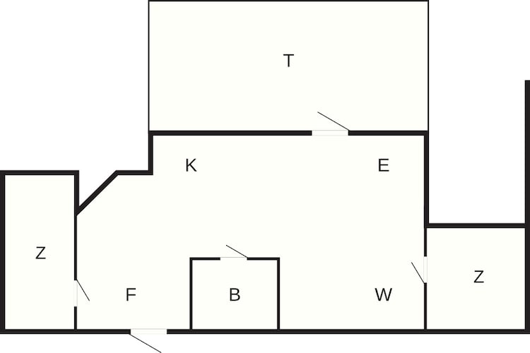 4 person holiday home in Slagelse-By Traum - Floor plan