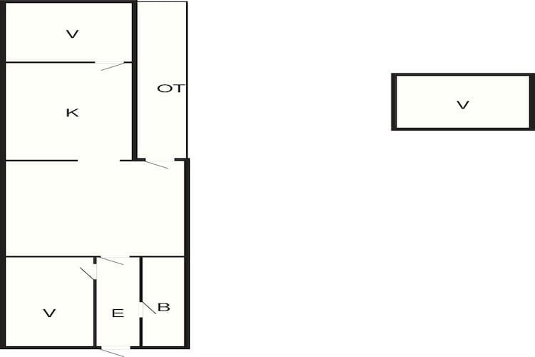 Sfeervolle retraite in Rorvig -- By Traum Ferienwohnungen-Plattegrond