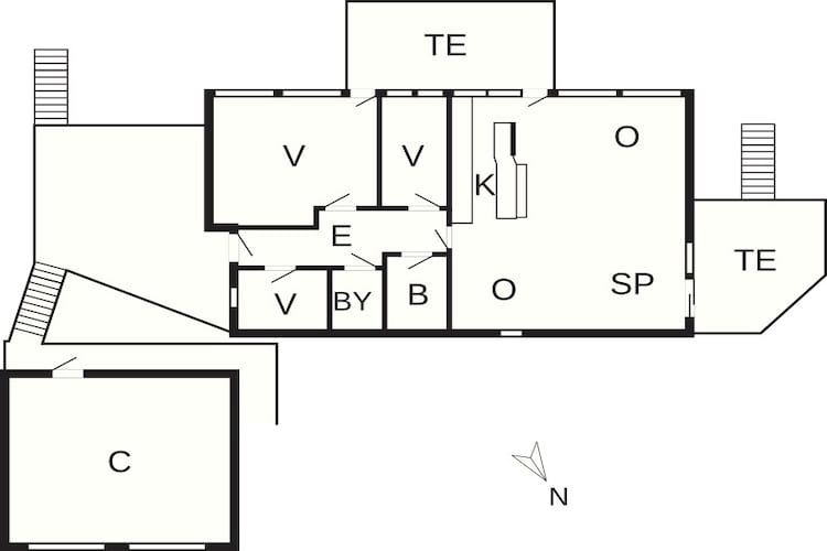 6 persoons vakantie huis in Bjert-By Traum - Plattegrond