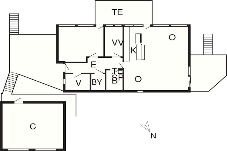 6 persoons vakantie huis in Bjert-By Traum - Plattegrond