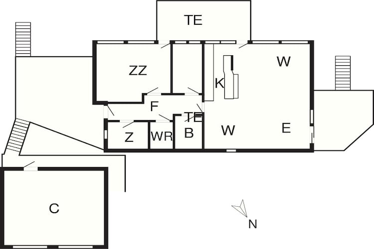 6 persoons vakantie huis in Bjert-By Traum - Plattegrond