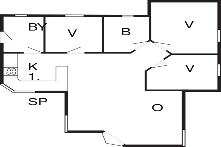 6 persoons vakantie huis in Væggerløse-By Traum-Plattegrond