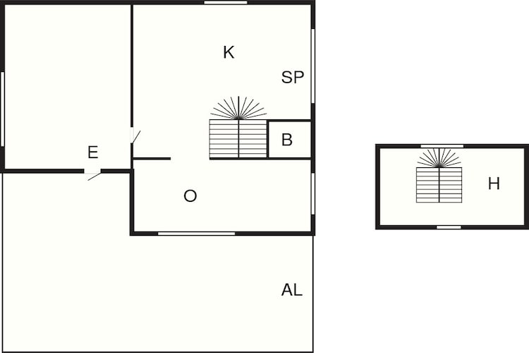 Maison de vacances pour 4 a ALLINGSÅS, SVERIGE-Plan d'étage