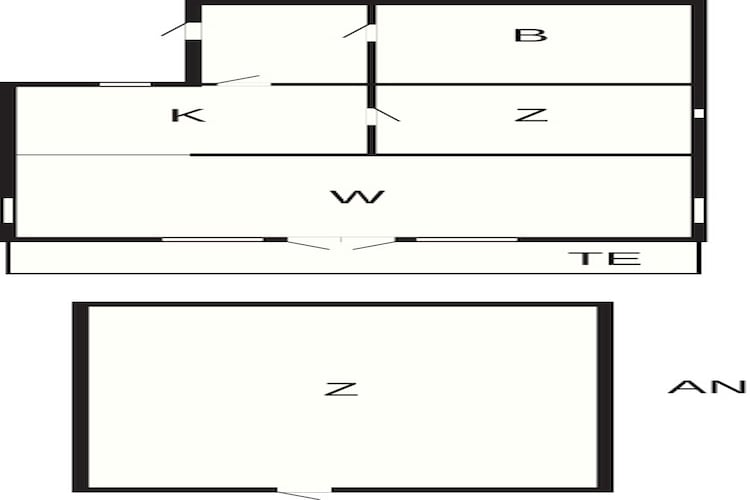 3 persoons vakantie huis in Karrebæksminde-Plattegrond