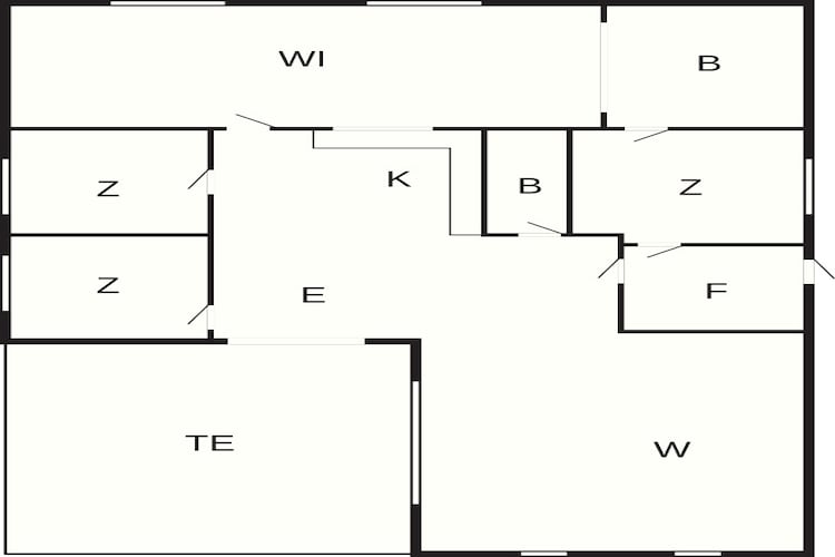 Gerestaureerde retraite in Marielyst -- By Traum Ferienwohnungen-Plattegrond