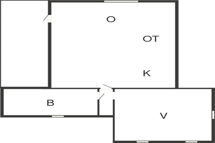 Maison de vacances pour 4 a Karrebæksminde - Plan