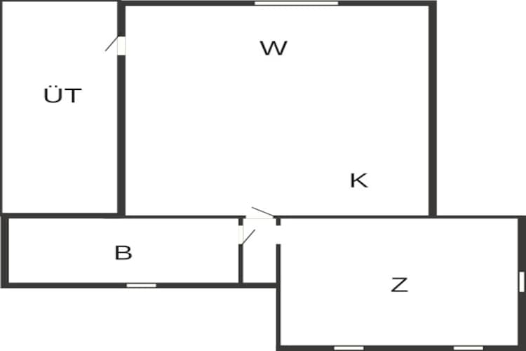 Maison de vacances pour 4 a Karrebæksminde - Plan