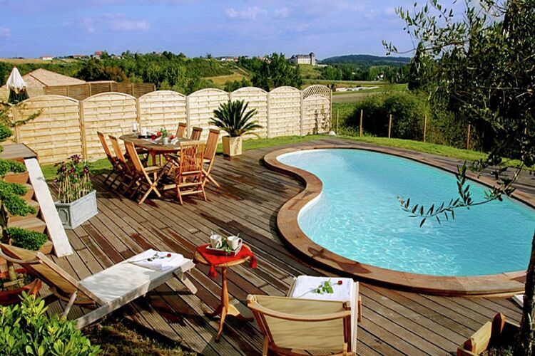Vakantiehuizen Frankrijk | Cote-Atlantique | Vakantiehuis te huur in Chalais met zwembad  met wifi 8 personen