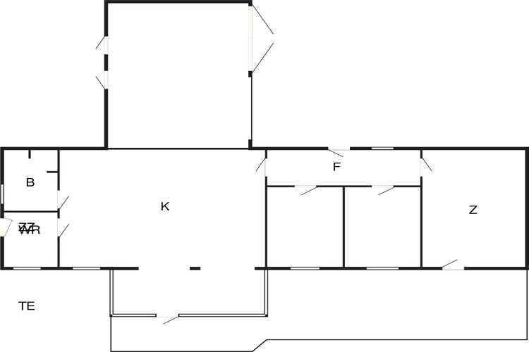 6 persoons vakantie huis in Karrebæksminde-Plattegrond