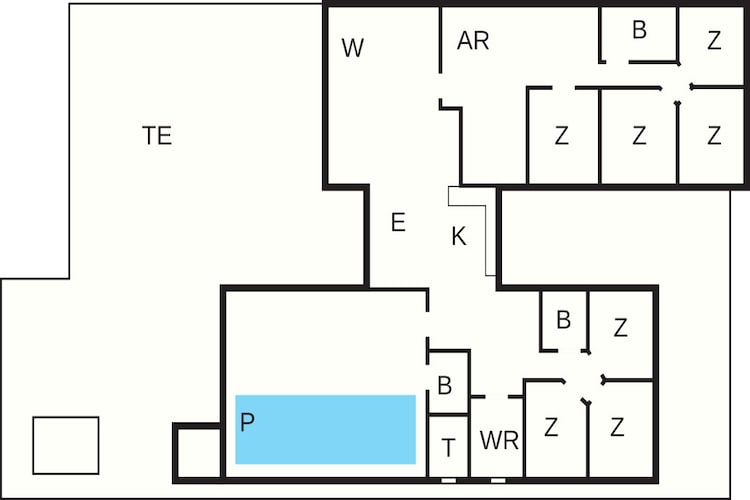 Luxe villa met zwembad -- By Traum Ferienwohnungen-Plattegrond
