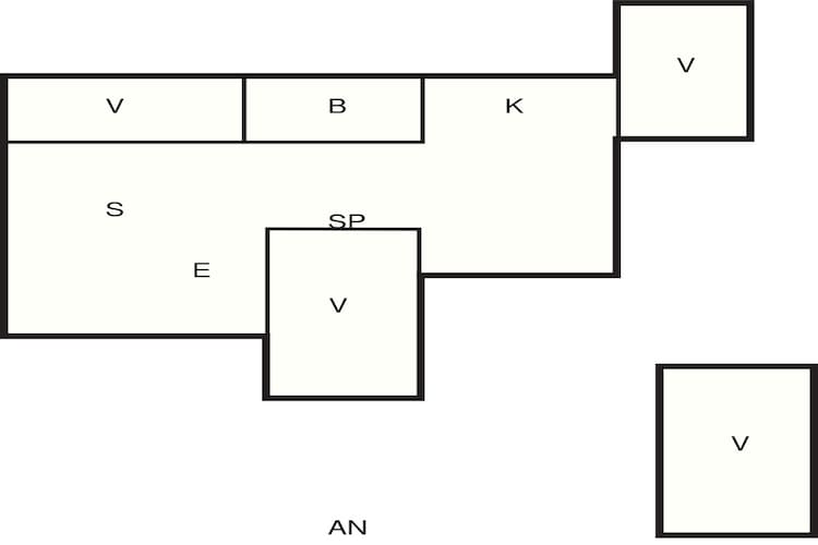 Maison de vacances pour 8 a Løkken-By Traum - Plan