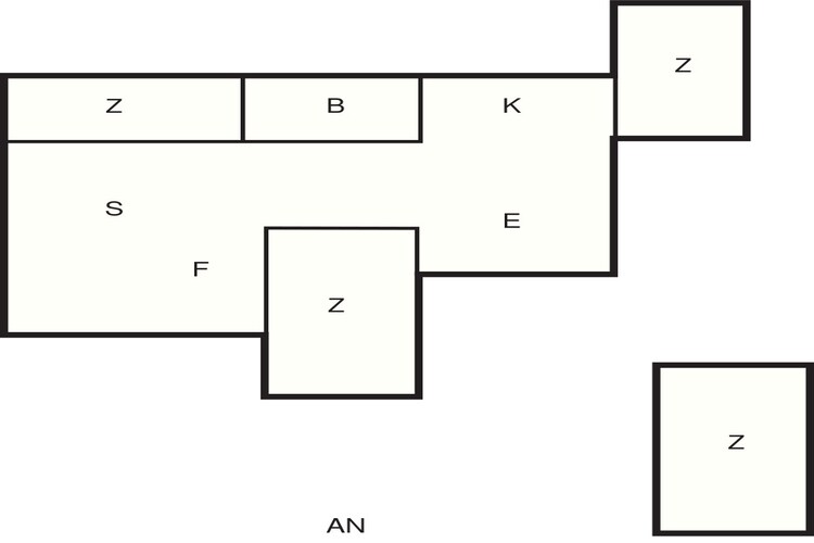 Maison de vacances pour 8 a Løkken-By Traum - Plan