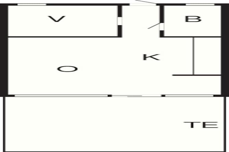 2 persoons vakantie huis in Vejers Strand-By Traum-Plattegrond