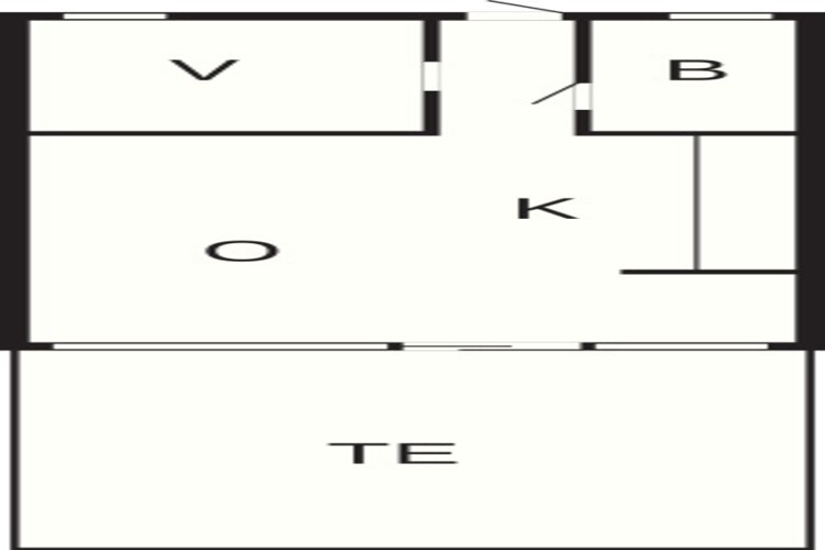 2 persoons vakantie huis in Vejers Strand-By Traum-Plattegrond