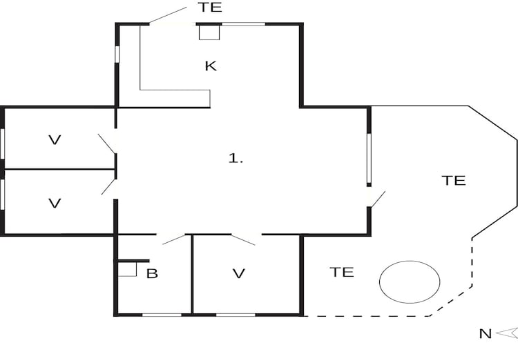 Licht vakantiehuis met hottub -- By Traum Ferienwohnungen-Plattegrond