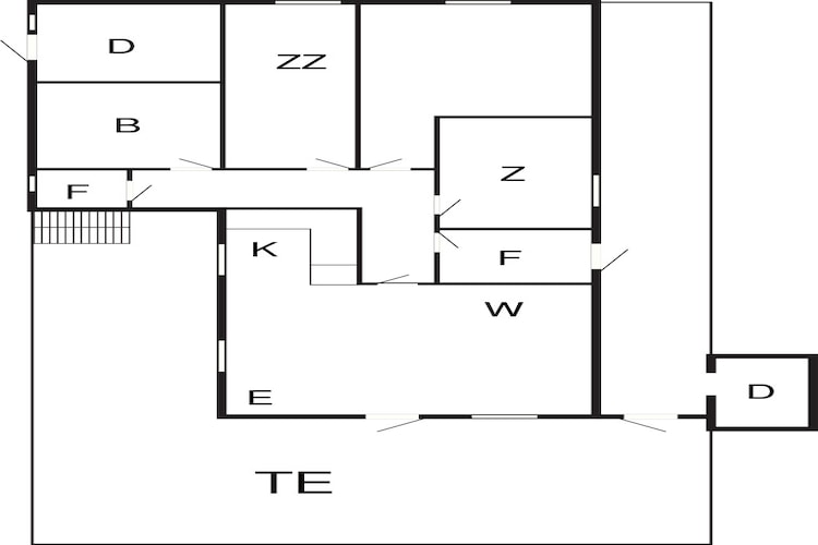 6 person holiday home in Ånneland-By Traum - Floor plan