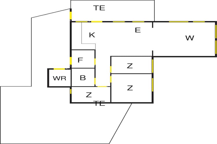 6 person holiday home in Ånneland-By Traum - Floor plan