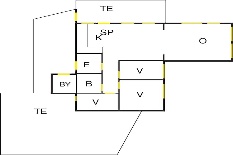 6 person holiday home in Ånneland-By Traum - Floor plan