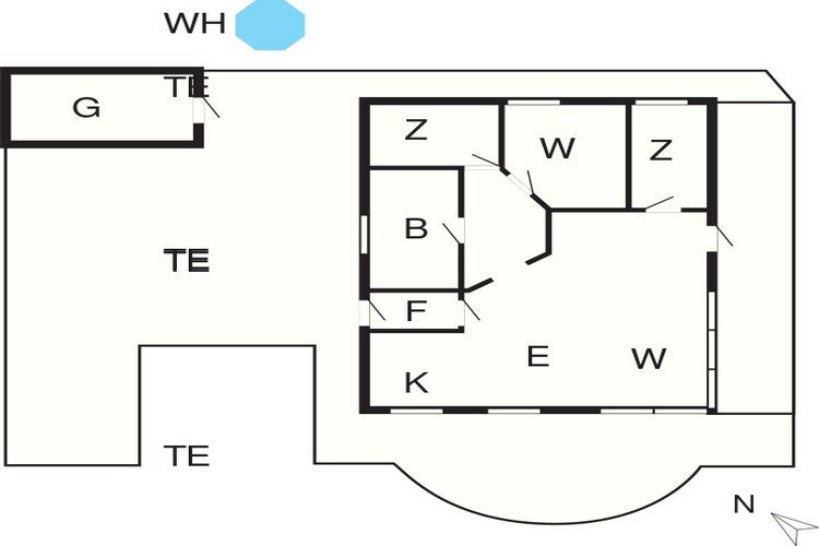 4 persoons vakantie huis in Thisted-By Traum-Plattegrond