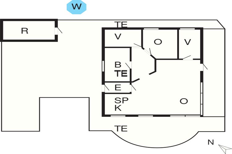 4 persoons vakantie huis in Thisted-By Traum-Plattegrond