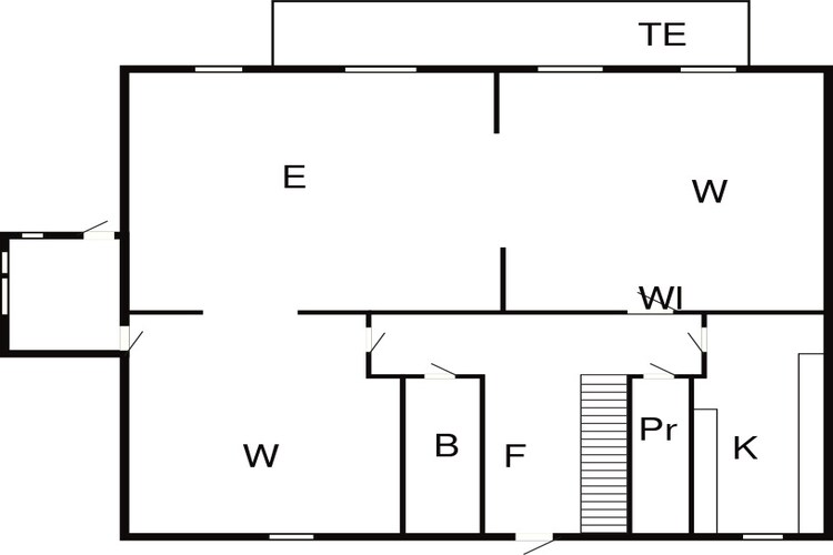 Kustcharme in Gedser -- By Traum Ferienwohnungen-Plattegrond