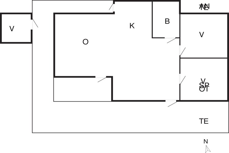 6 persoons vakantie huis in Farsø-By Traum-Plattegrond