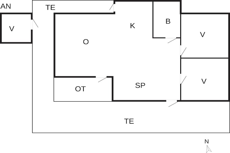 6 persoons vakantie huis in Farsø-By Traum-Plattegrond