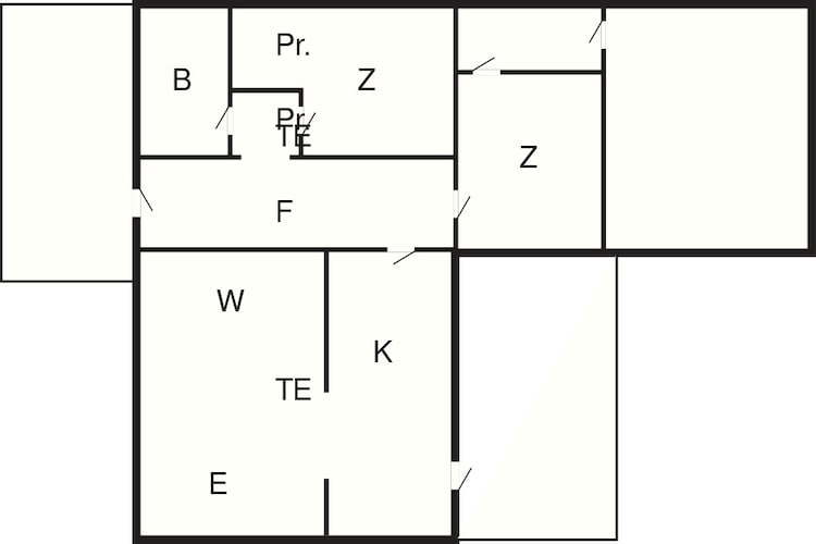 Maison de vacances pour 5 a Karby-By Traum-Plan d'étage