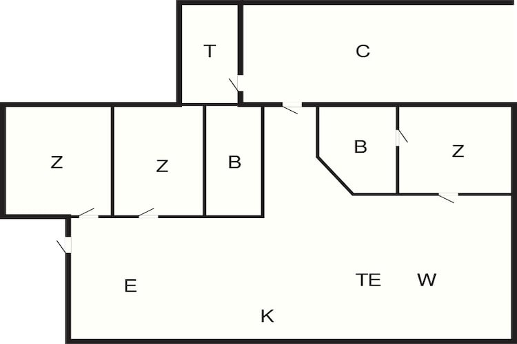 4 persoons vakantie huis in Gilleleje-By Traum - Plattegrond