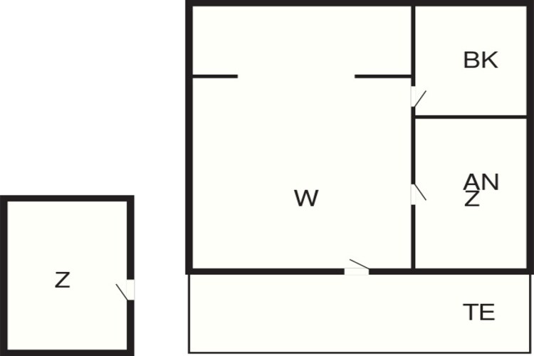 4 Personen Ferienhaus in Rødby-By Traum - Grundriss
