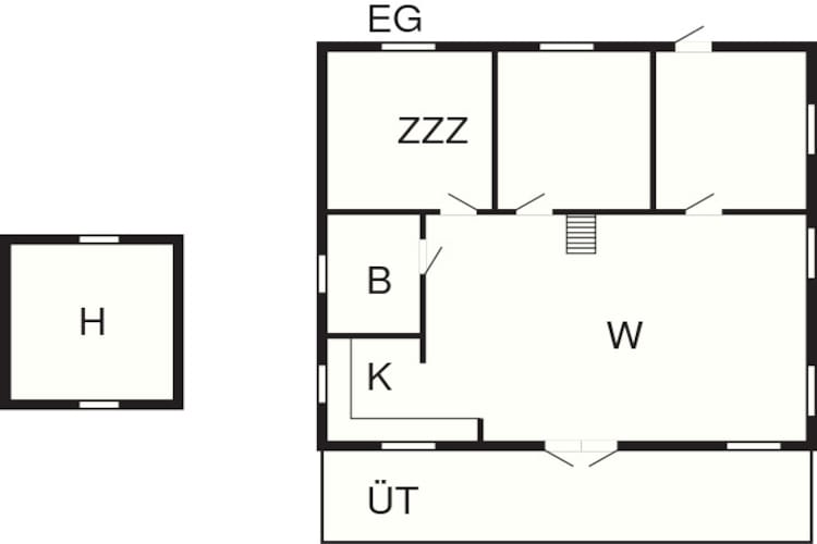 6 persoons vakantie huis in Rønne - Plattegrond