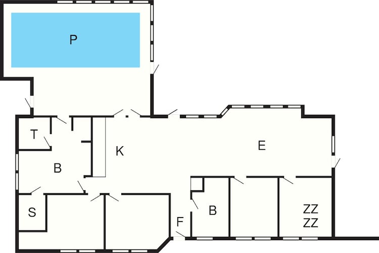 12 Personen Ferienhaus in Pandrup-By Traum - Grundriss