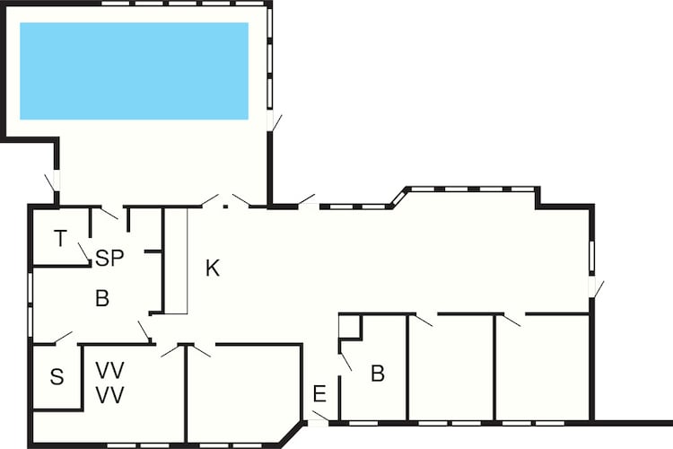 12 Personen Ferienhaus in Pandrup-By Traum - Grundriss