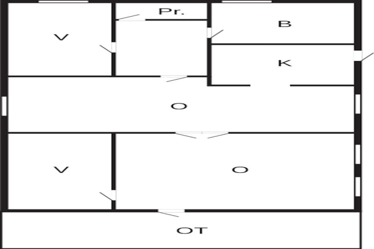 5 persoons vakantie huis in Karrebæksminde-Plattegrond