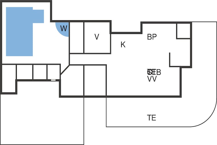Maison de vacances pour 7 a Jerup-By Traum-Plan d'étage