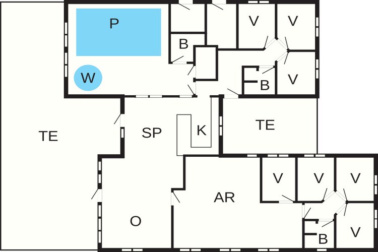 Maison de vacances pour 18 a Bogense - Plan