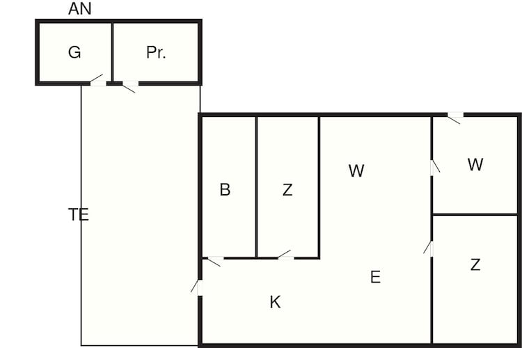 4 persoons vakantie huis in Hurup Thy-By Traum-Plattegrond