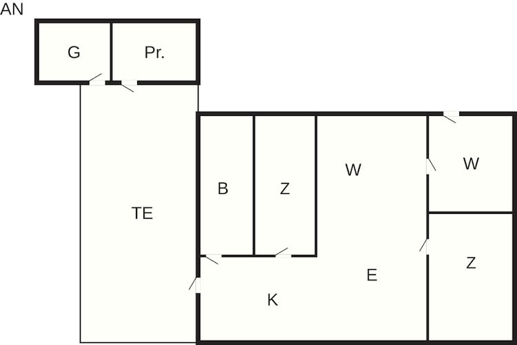 4 Personen Ferienhaus in Hurup Thy-By Traum - Grundriss