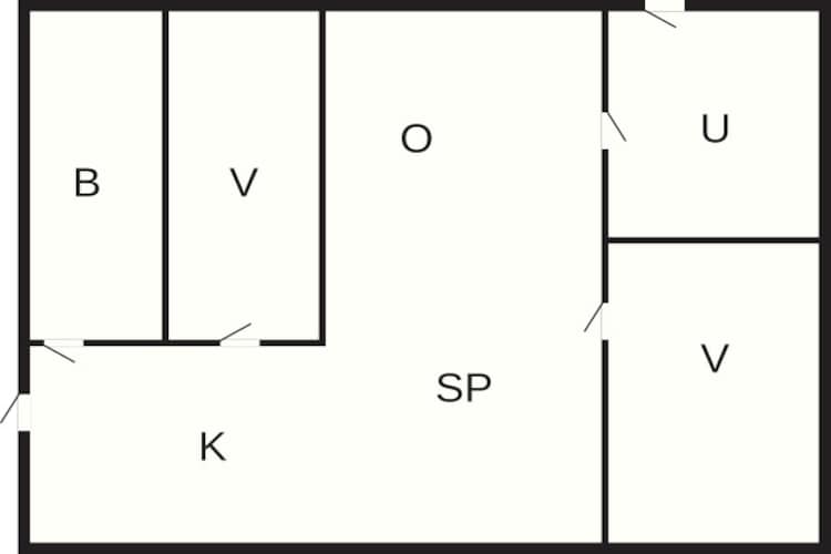 4 person holiday home in Hurup Thy-By Traum - Floor plan