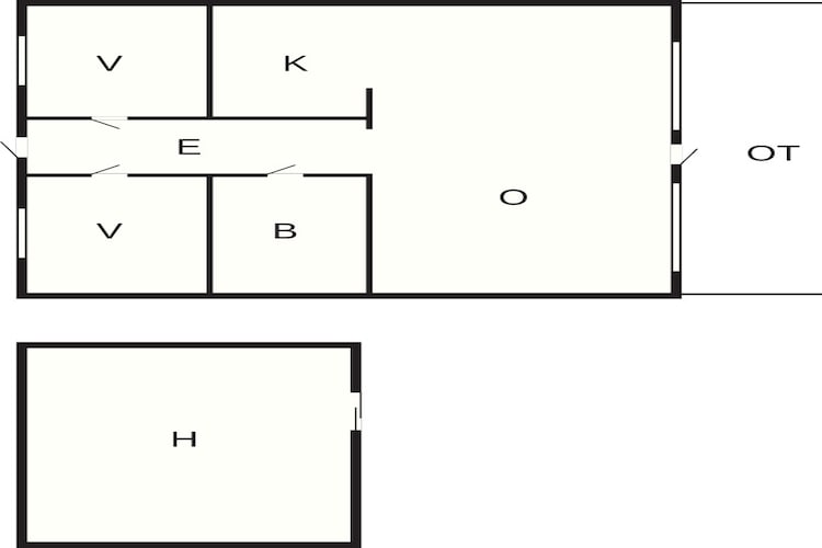 4 persoons vakantie huis in Karrebæksminde-Plattegrond