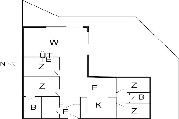 8 person holiday home in Ulfborg-By Traum - Floor plan