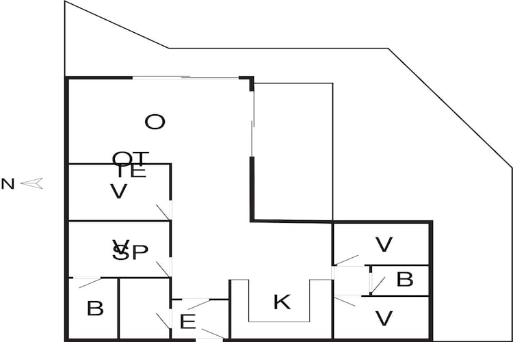 8 person holiday home in Ulfborg-By Traum - Floor plan