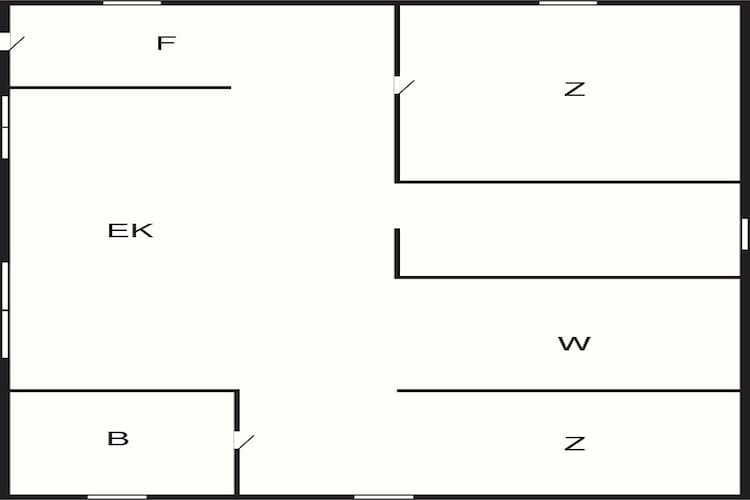 4 person holiday home in Frørup-By Traum - Floor plan