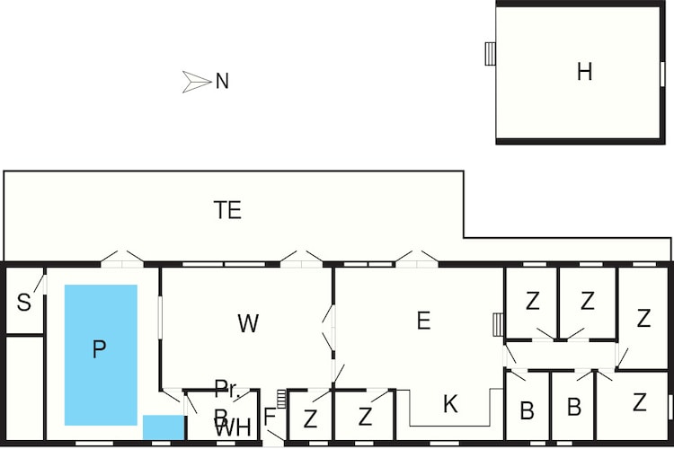17 persoons vakantie huis in Vejby - Plattegrond