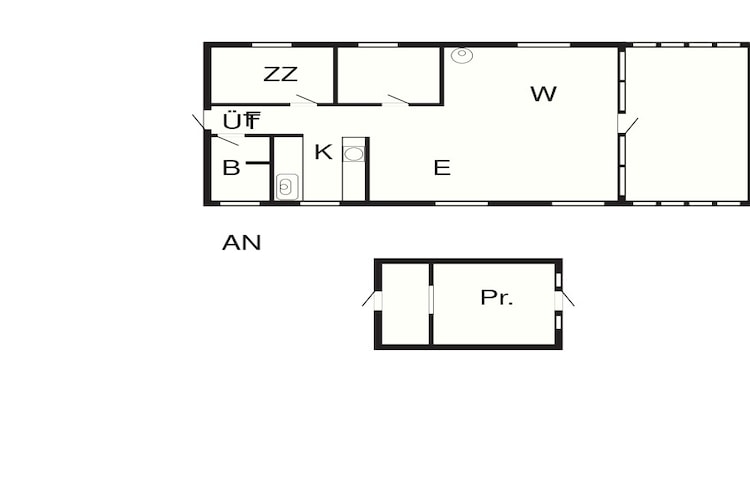 5 person holiday home in Jægerspris-By Traum - Floor plan