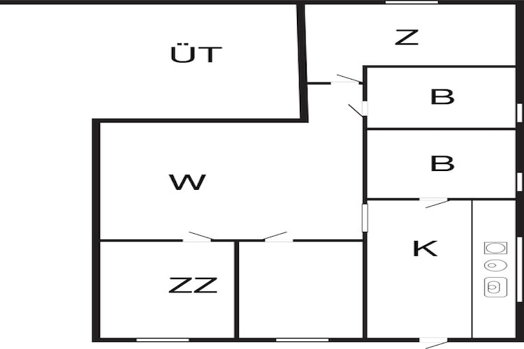 Maison de vacances pour 6 a HENÅN-By Traum - Plan