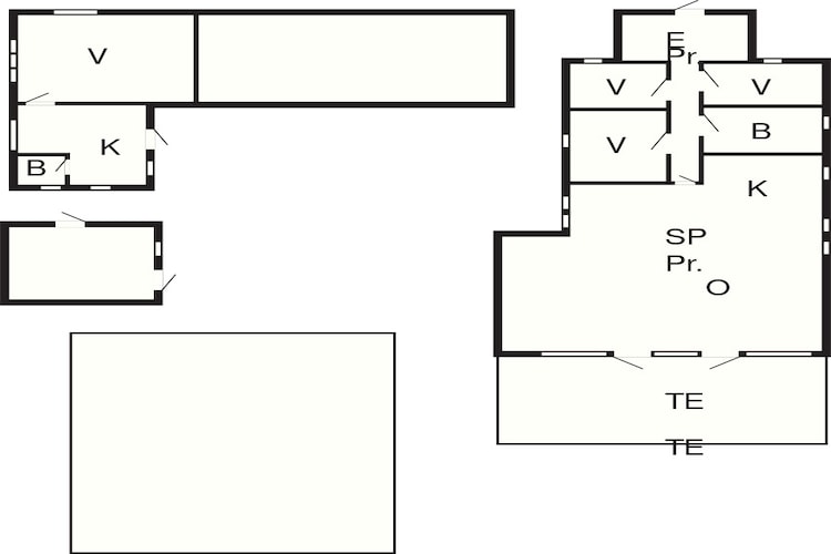 Maison de vacances pour 8 a Højslev-By Traum - Plan