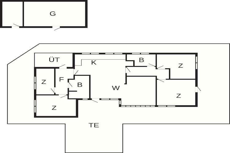 8 persoons vakantie huis in Jerup-By Traum-Plattegrond